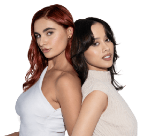 Two female models
