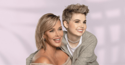 mom and daughter with short styled haircuts