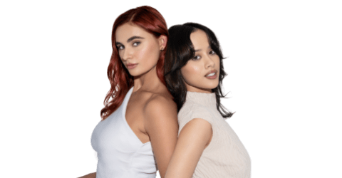 Two female models