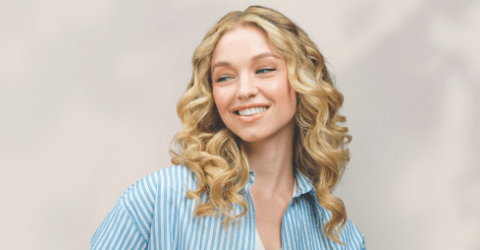 female with long blonde hair