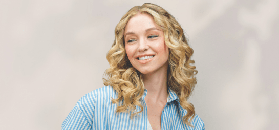 female with long blonde hair